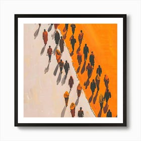 People Walking 3 Art Print