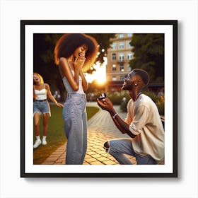 "She Said Yes" Art Print