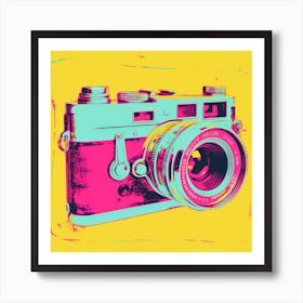 Retro Camera Pop Art 3 Art Print