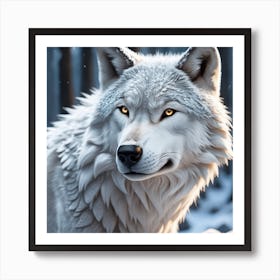 White Wolf 3 Art Print