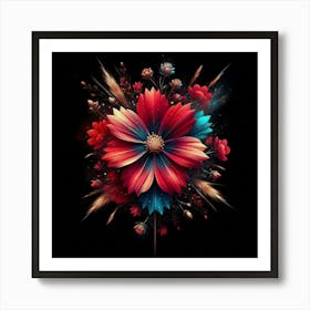 Flower Painting Art Print