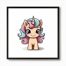 Cute Unicorn 778 Art Print