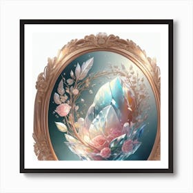 Crystal Roses Art Print