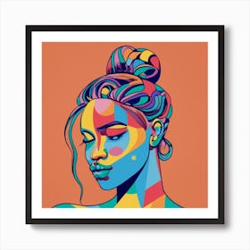 Mimimalisic Face Poster 2 Art Print