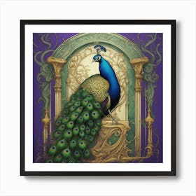 Peacock Art Print