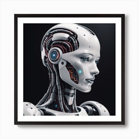 Cyborg Woman 45 Art Print