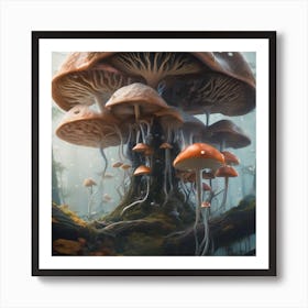 Fungi future Art Print