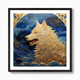 Wolf In The Sky Art Print