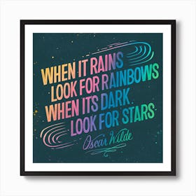 Oscar Wilde Square Art Print