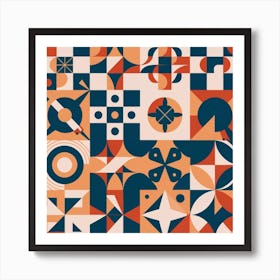 Abstract Geometric Pattern Art Print