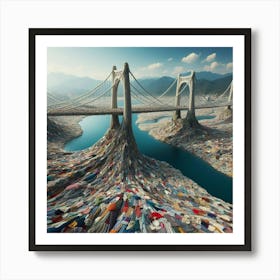 Bridge Over A River Art Print