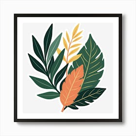 Tropical Leaves Art Print