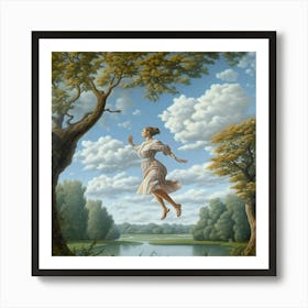 'Flying Girl' Art Print