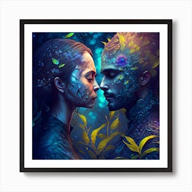 Lovers Of The Forest Art Print