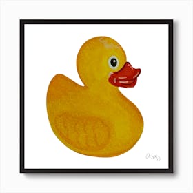 Rubber Duckling Art Print
