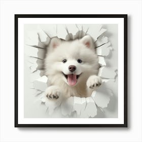 Samoyed Dog Art Print