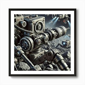 A Robotic Mining Drones Asterian Syndicate 1024 Art Print