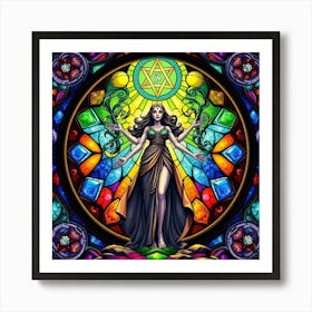 Stained Glass Art Art Print