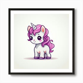 Cute Unicorn 625 Art Print