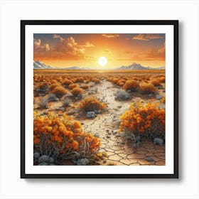 Desert Landscape 31 Art Print