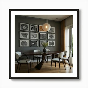 Default Create Unique Design Of Eating Room Art Wall 2 Art Print