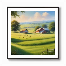 Farm In The Countryside 27 Art Print