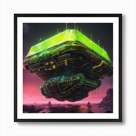 Cuboid UFO Art Print