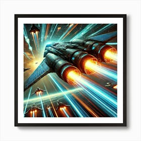 Solar Fang Solar Powered Boosters Converted Art Print