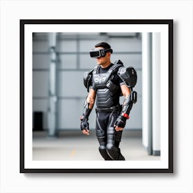 Man In Vr Gear Art Print