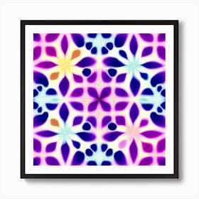 Abstract Flower Pattern Art Print