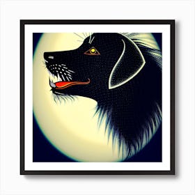 Dog'S Head Art Print