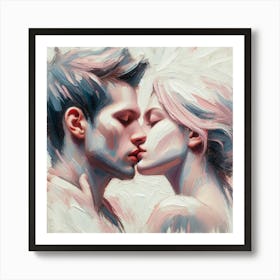 Kissing Couple 1 Art Print