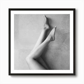 Legs Black and White Art Print