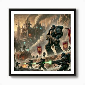 Venusian Enclave Conquering Mantleborn Territories Converted Art Print