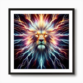 Lion Head 2 Art Print