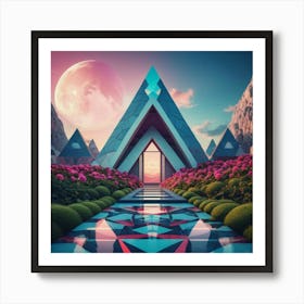 Moon In The Sky Art Print