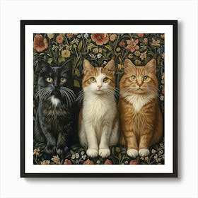 Three Cats Art 1 Art Print