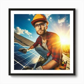 Solar Energy: A Sustainable and Cost-Effective Way to Power Your Home Art Print