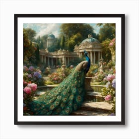 Palladian Peacock Poster