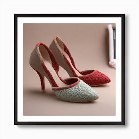 Pair Of Women'S Shoes Art Print