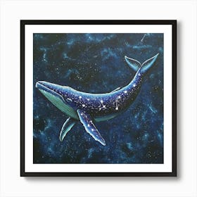 Starry Whale 01 Art Print