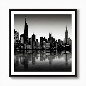 Chicago Skyline 8 Art Print