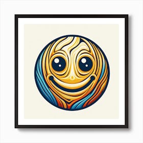 Smiley Face 12 Art Print