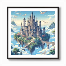 Castle In The Clouds 7 Art Print