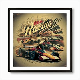 Racing - Vintage Art Print