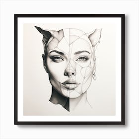 Cat Face Poster