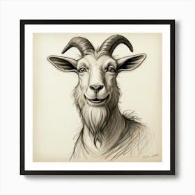 Goat Head 25 Art Print