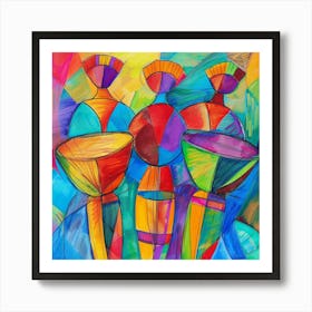 Three Vases Art Print