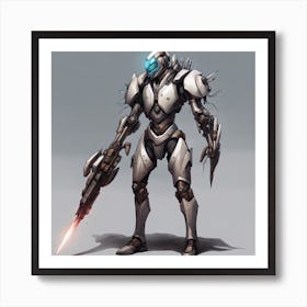 Futuristic Robot 1 Art Print