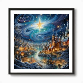 Christmas Star 2 Art Print